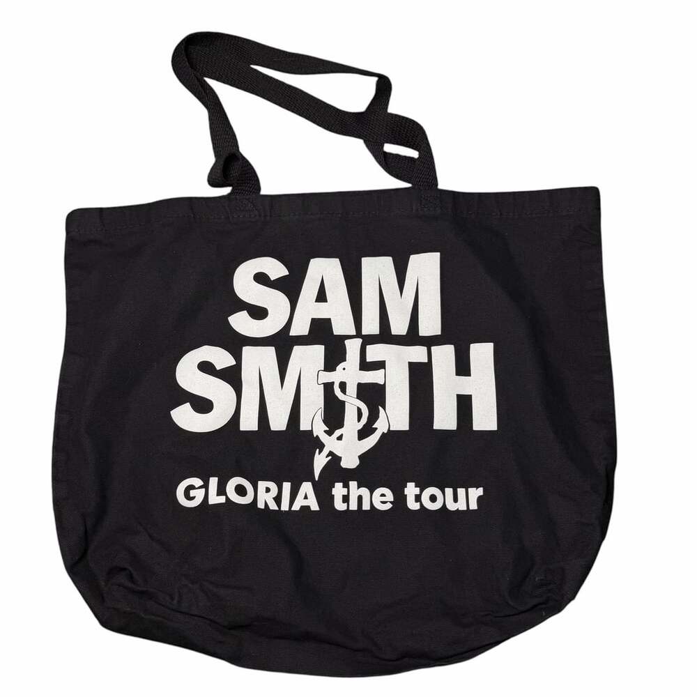 Sam Smith Gloria The Tour Official Black Canvas Tote Bag